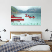 Kanufahrt in Lake Louise Leinwanddruck (Insitu (Schlafzimmer))