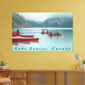Kanufahrt in Lake Louise Leinwanddruck (Insitu (Wohnzimmer))