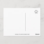 Kanufahrt Labrador Retrievers im Berg Postkarte (Rückseite)