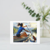 Kanufahrt, Postkarte (Stehend Vorderseite)