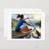 Kanufahrt, Postkarte (Vorne/Hinten)