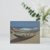 Kanufischer am Strand von Keta, Ghana Postkarte (Stehend Vorderseite)