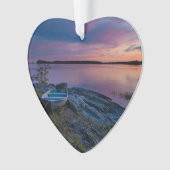 Kanufluss Wasserdampf-Foto Ornament (Vorderseite)