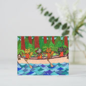 Kanukatzen Postkarte (Stehend Vorderseite)