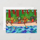 Kanukatzen Postkarte (Vorne/Hinten)