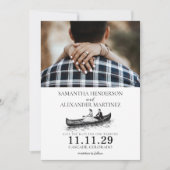 Kanuparchen-Hochzeit Save The Date (Vorderseite)