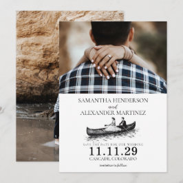 Kanuparchen-Hochzeit Save The Date