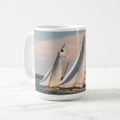 Kanurennen-Tasse protokollieren Kaffeetasse (Vorderseite Links)