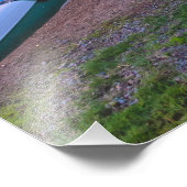 Kanus am Strand Fotodruck (Ecke)