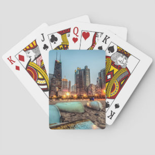 Kanus am Strand von Oak Street ein wenig nach Sonn Spielkarten