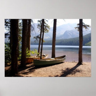 Kanus im Bereitschaftszustand Poster