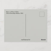 Kanus in der Kette-O-Seen Warren Township Indiana Postkarte (Rückseite)