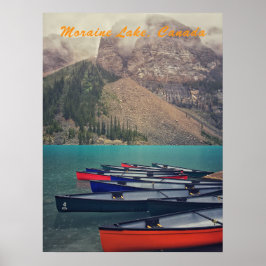 Kanus in Moraine Poster