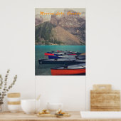 Kanus in Moraine Poster (Küche)