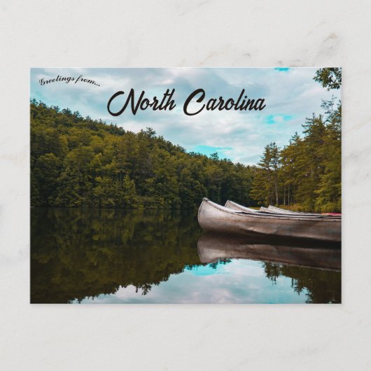 Kanus in North Carolina Postkarte (Vorderseite)