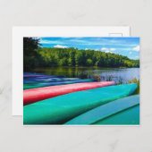 Kanus in Raleigh Postkarte (Vorne/Hinten)