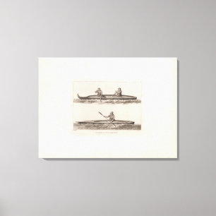 Kanus, Oonalashka, Alaska Leinwanddruck