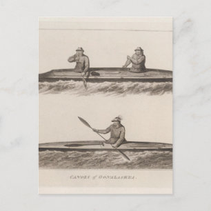 Kanus, Oonalashka, Alaska Postkarte