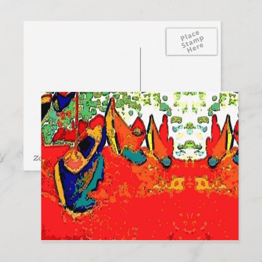 Kanus und Boote Postkarte (Vorne/Hinten)