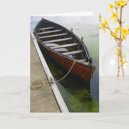 Kanuschiff angedockt karte (Gelbe Blume)