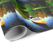 Kanuschönheitsfrieden und -freude geschenkpapier (Rolleneckpunkt)