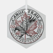 Kanuwege Hex Ornament 2022 Aus Glas (Vorderseite)