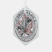 Kanuwege Hex Ornament 2022 Aus Glas (Vorderseite Links)