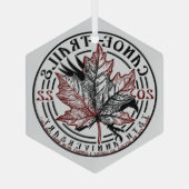 Kanuwege Hex Ornament 2022 Aus Glas (Rückseite)