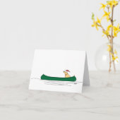 Kanuweiße Karte (Gelbe Blume)