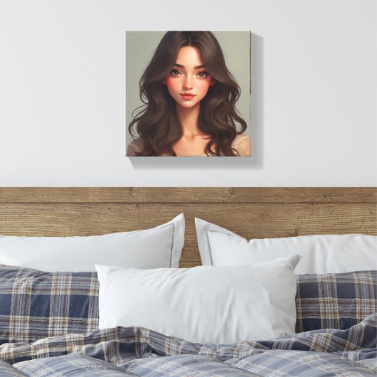 Kanvas (C.C.) Leinwanddruck (Insitu (Schlafzimmer))