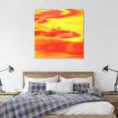Kanvas mit Feuerwasser Leinwanddruck (Insitu (Schlafzimmer))