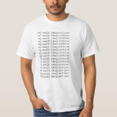 Kanye Graduation Meme Tee – "HE MADE GRADUATION” ✅ (Vorderseite)