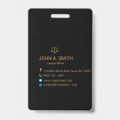 Kanzlei Ausweis (Rückseite)