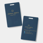 Kanzlei Ausweis (Vorder- & Rückseite)