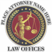 Kanzlei für Sonderschnitt Vinyl Sticker (Vorderseite)