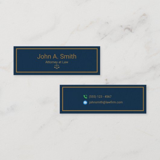 Kanzlei Mini Visitenkarte (Vorne/Hinten)