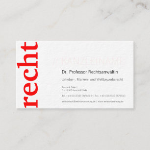 Kanzlei Visitenkarte