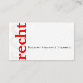 Kanzlei Visitenkarte (Rückseite)