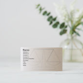 Kanzlei Visitenkarte (Stehend Vorderseite)