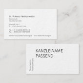 Kanzlei Visitentenkarte Visitenkarte (Vorne/Hinten)