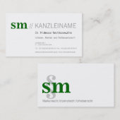 Kanzlei Visitentenkarte Visitenkarte (Vorne/Hinten)