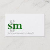 Kanzlei Visitentenkarte Visitenkarte (Rückseite)