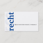 Kanzlei Visitentenkarte Visitenkarte (Rückseite)