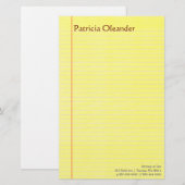 Kanzleibogenblock Briefpapier (Vorne/Hinten)