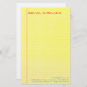 Kanzleibogenblock Briefpapier (Vorne/Hinten)