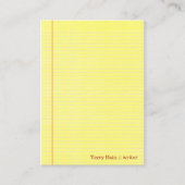 Kanzleibogenblock Visitenkarte (Vorderseite)