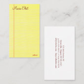 Kanzleibogenblock Visitenkarte (Vorne/Hinten)