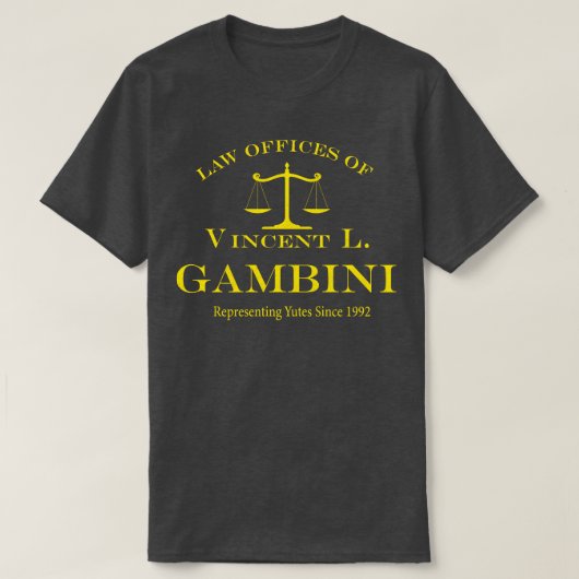 Kanzleien des Vincent L Gambini Vintag T-Shirt (Design vorne)