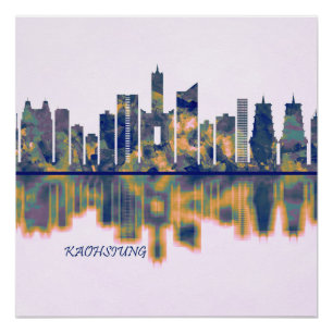 Kaohsiung City Skyline Poster