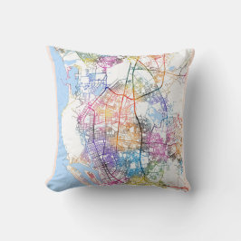 Kaohsiung City Taiwan Karte Kissen